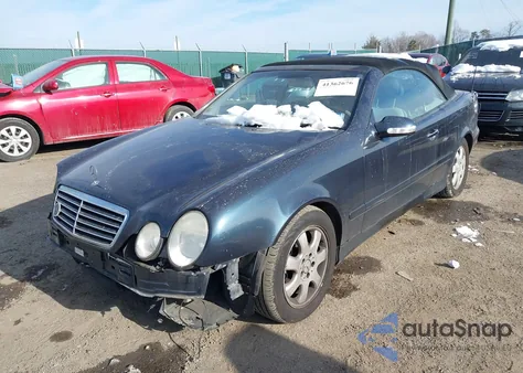 2002 Mercedes-Benz Clk 320 from USA, damaged, VIN WDBLK65G32T104613